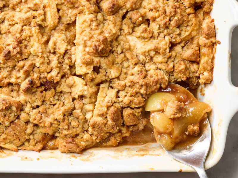 Salted Caramel Apple Crisp