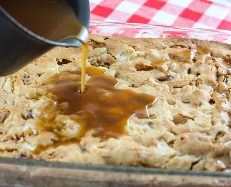 Caramel Apple Lazy Cake