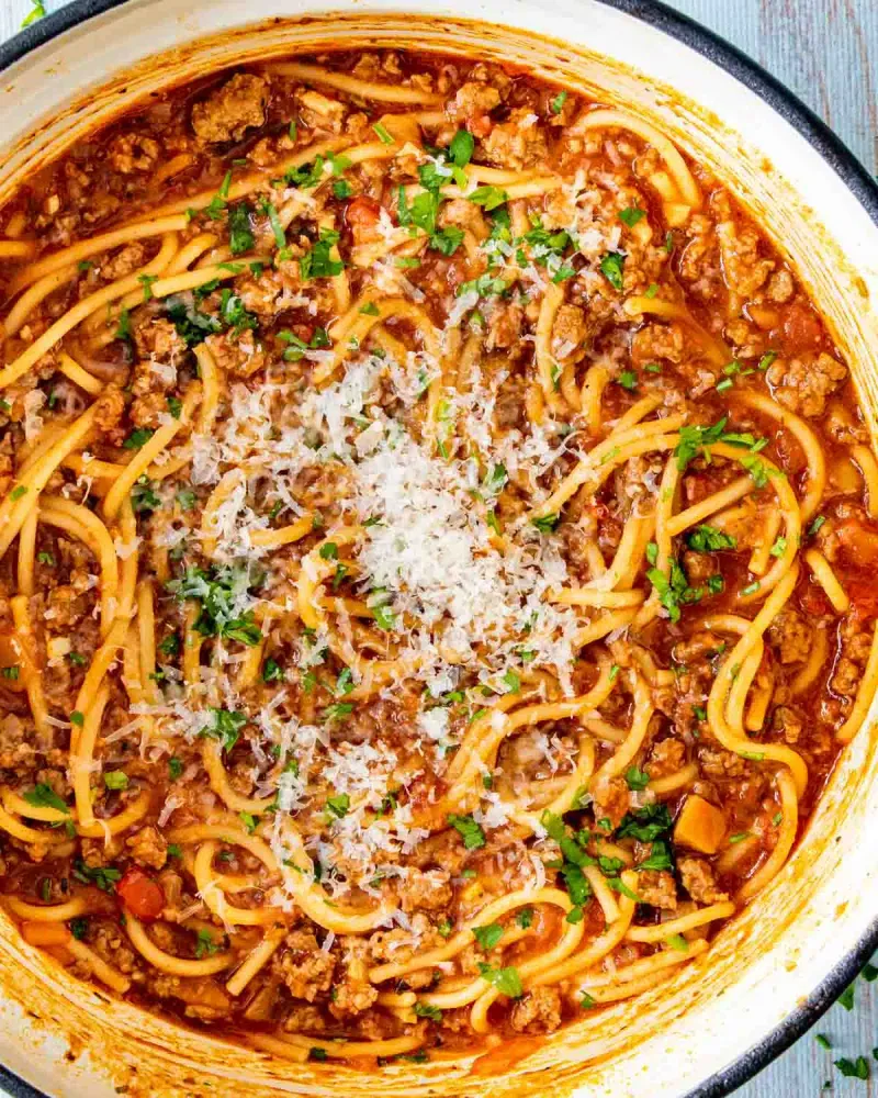 One-Pot Spaghetti Bolognese