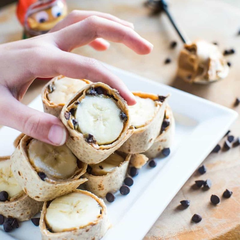 Peanut Butter Banana Wraps
