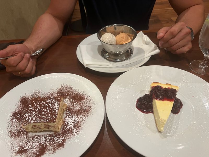 Finish With Gelato Or Tiramisu