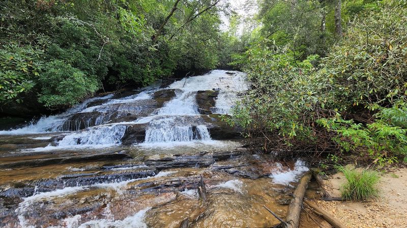 Licklog Falls and Pigpen Falls, Mountain Rest