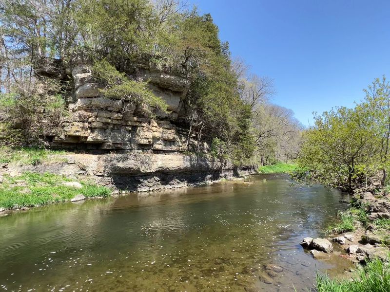 Limestone Bluffs And The Winding Apple River
