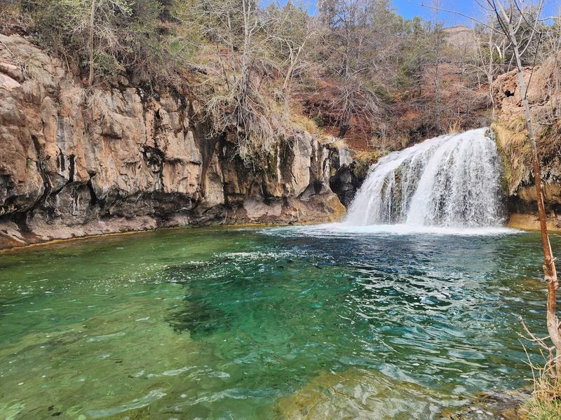 Fossil Creek Falls, Fossil Creek Wild And Scenic River, Near Camp Verde