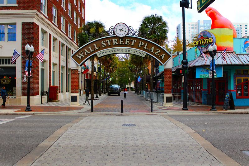 A Pedestrian-Only Brick Street With Historic Charm