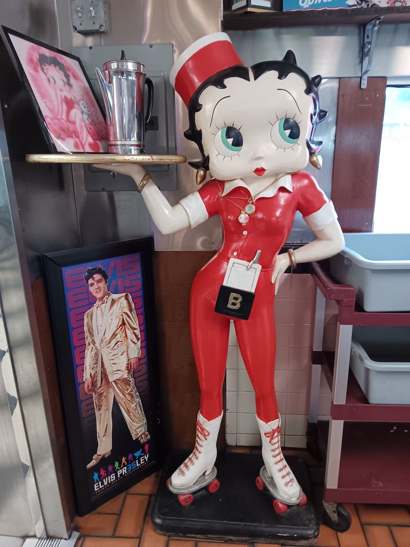 Look Up, Because Betty Boop Is Keeping An Eye On Your Breakfast