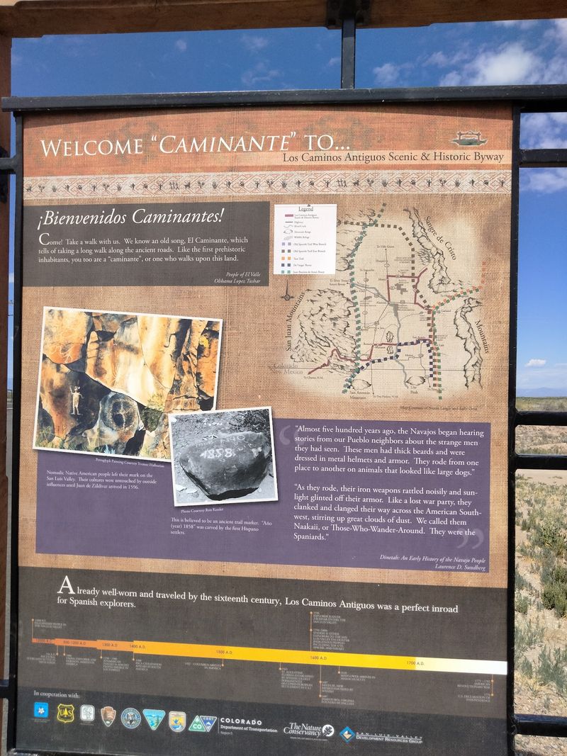 Los Caminos Antiguos Scenic Byway, Alamosa to the New Mexico Line