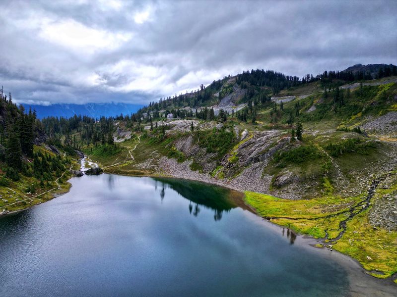 Lower And Upper Bagley Lakes, Side By Side