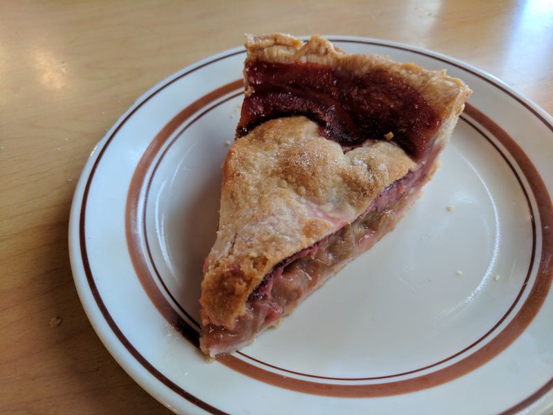 Lunch Plates, Pork Chops, And Slices Of Pie