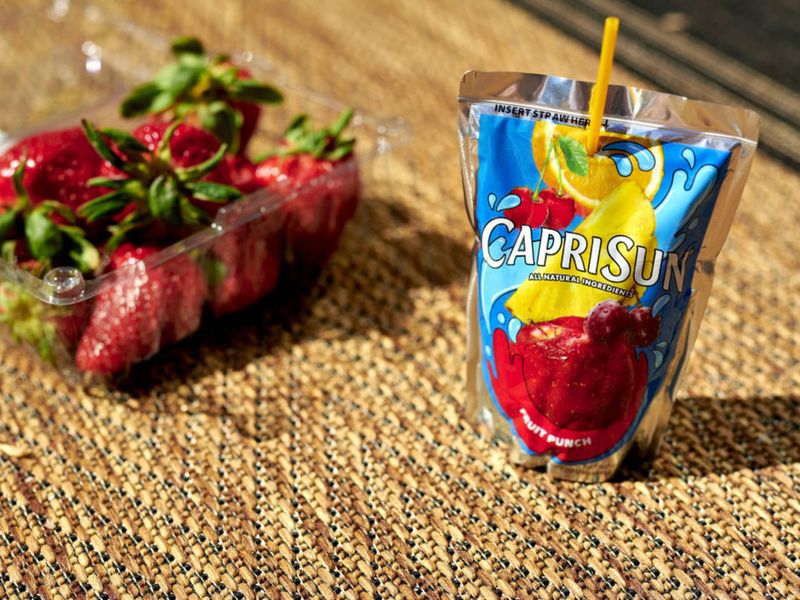 Capri Sun With The Impossible-To-Insert Straw