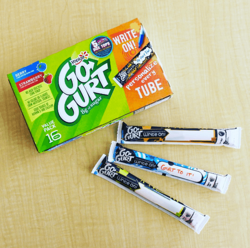 Squeezable Yogurt Tubes