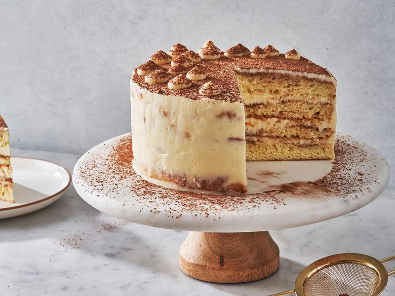 Tiramisu Cake with Mascarpone Clouds