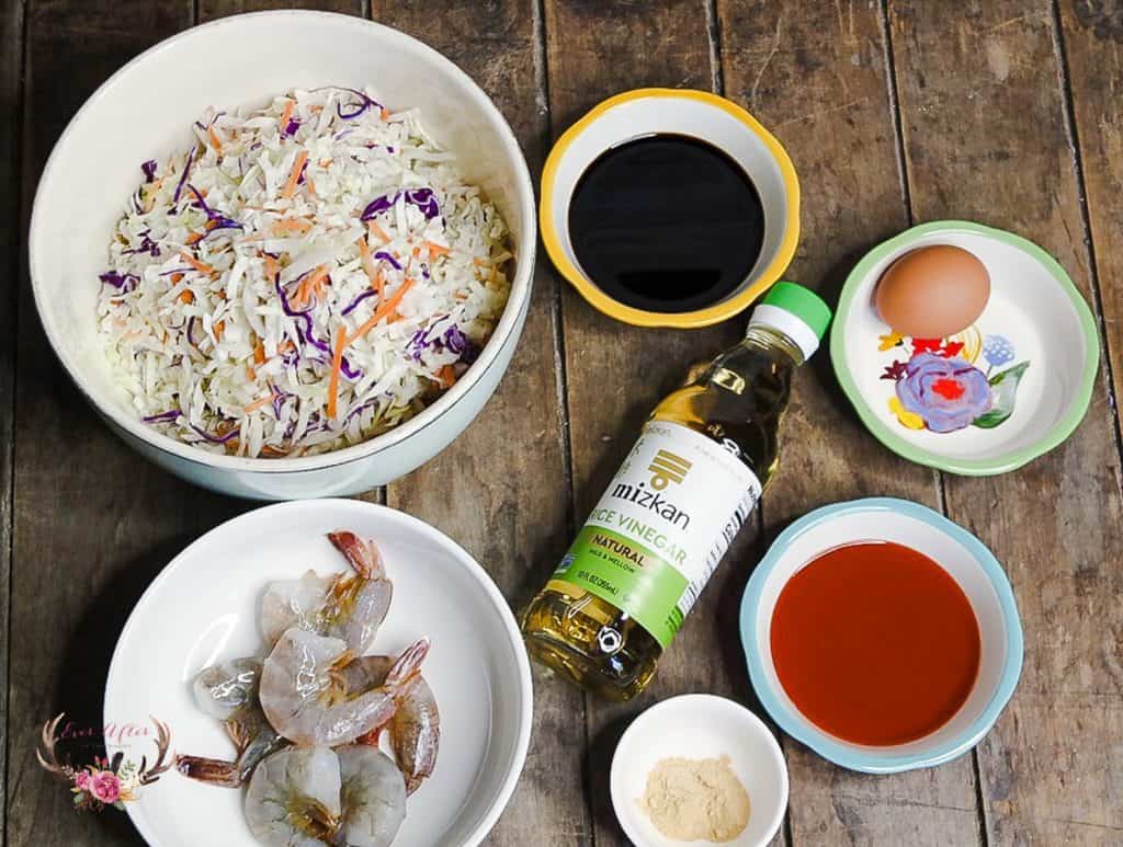 Shrimp Egg Roll Bowl with Mizkan Natural Rice Vinegar Ever After in