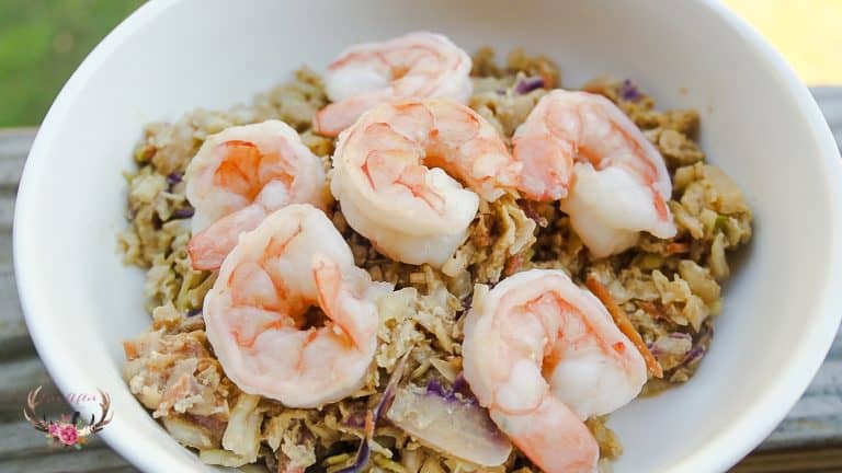 simple yet flavorful Shrimp Egg Roll Bowl