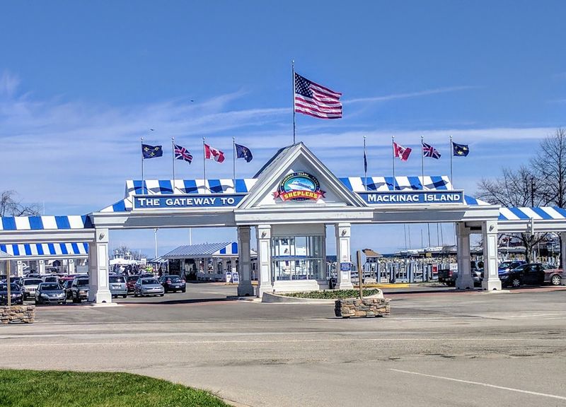 Mackinaw City's Busy Northern Gateway