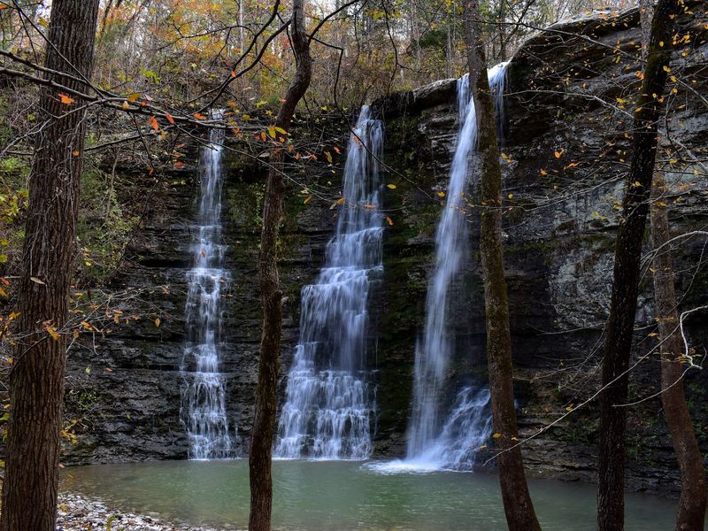 Twin Falls / Triple Falls, Camp Orr