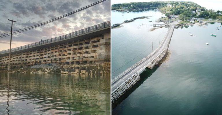 Maine Is Home To A One-Of-A-Kind Granite Bridge You Need To See