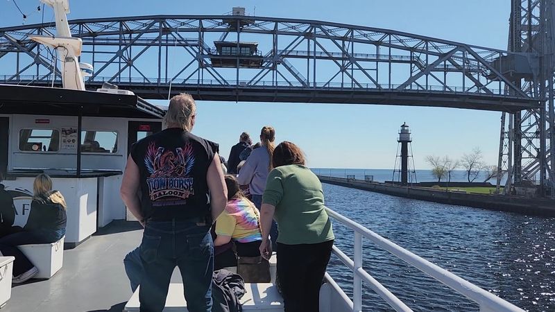 Boarding The Vista Fleet At The Duluth Harbor