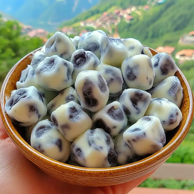 Yogurt-Dipped Frozen Blueberries