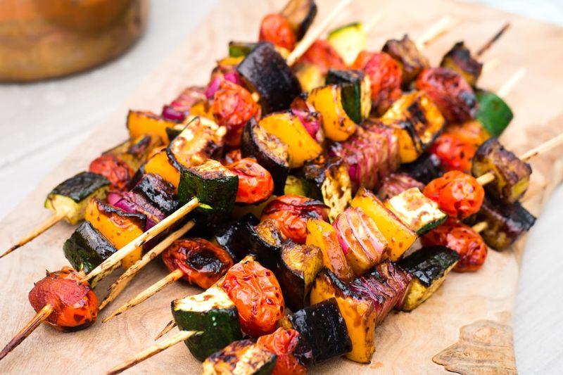 Marinated Vegetable Skewers