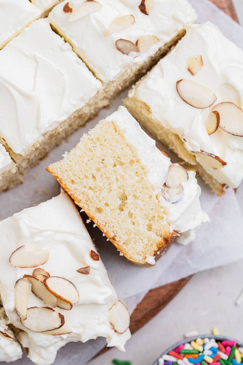 Almond Sheet Cake