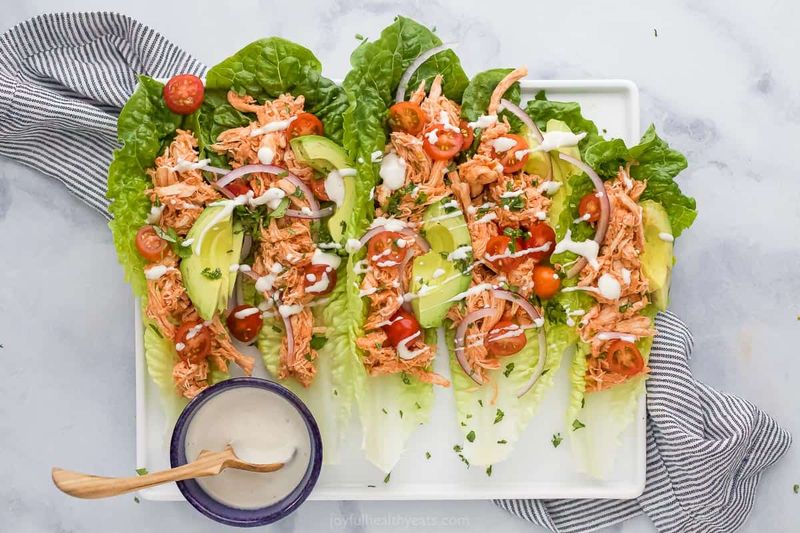 Buffalo Chicken Lettuce Wraps: Spicy Satisfaction