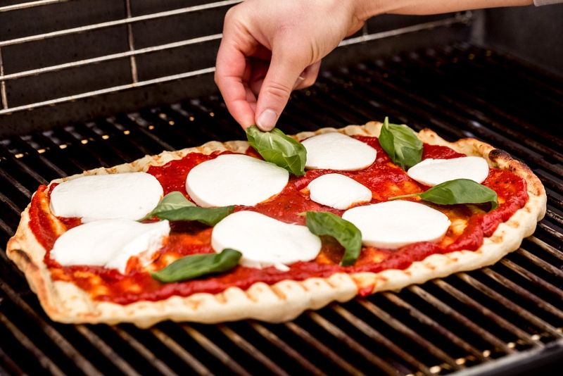 Crispy Grilled Pizza