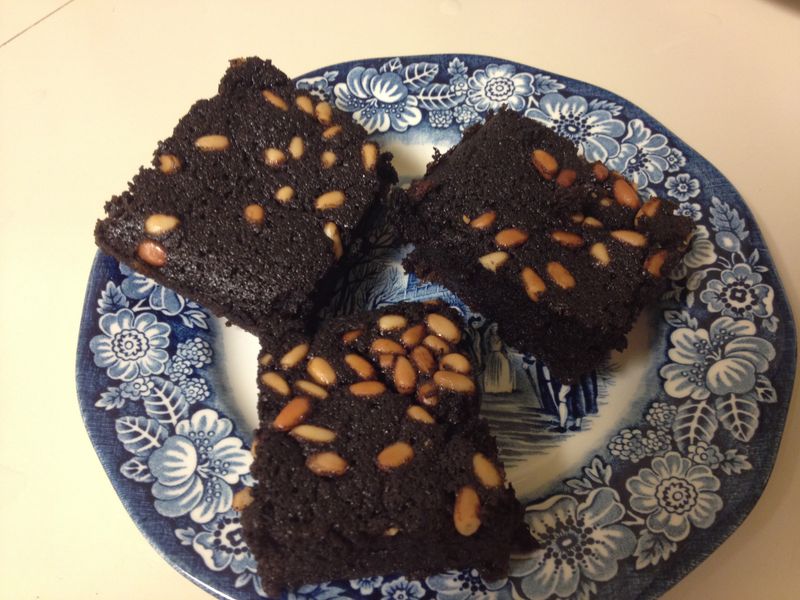 Tepary Bean Brownies with Saguaro Syrup