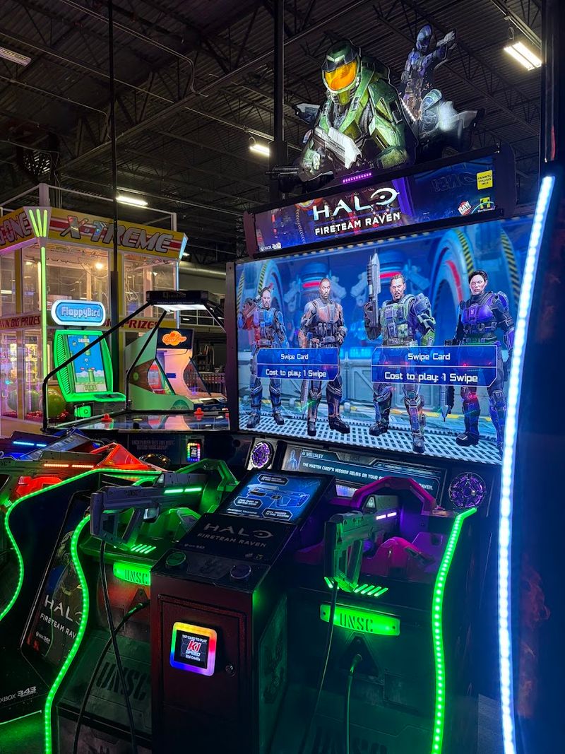 Arcade Games for Between-Race Entertainment