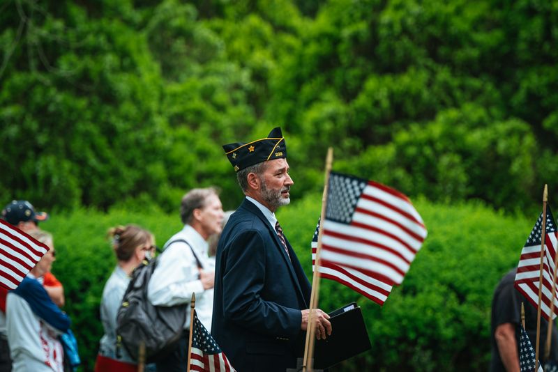 Memorial Day Veterans Wreath Laying Ceremony And Parade