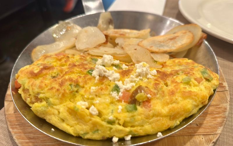 Signature Greek Toast and Fluffy Omelets