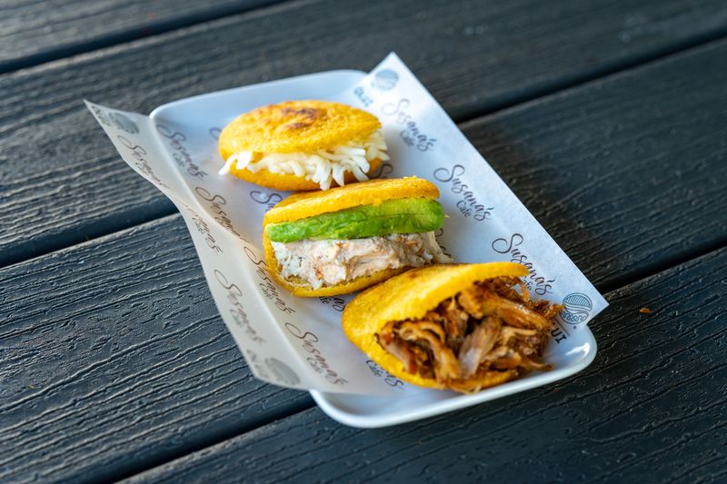 Signature: Mini Arepas And Garlic Sauce