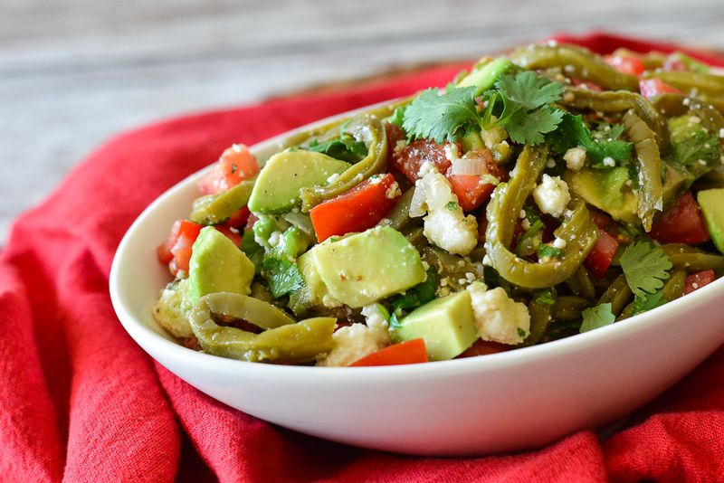 Cactus Pad and Watermelon Salad