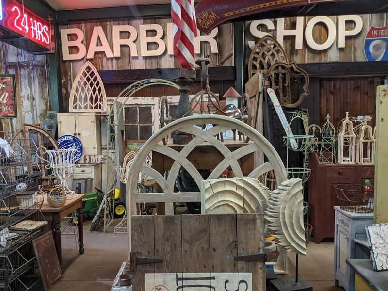 Metal Garden Art Fills The Outdoor Space