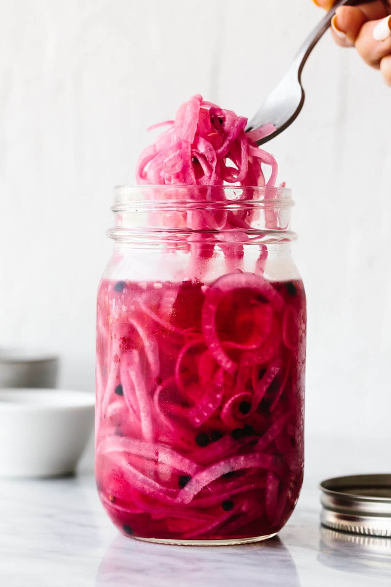 Pickled Onions: The Vibrant Pink Tanginess