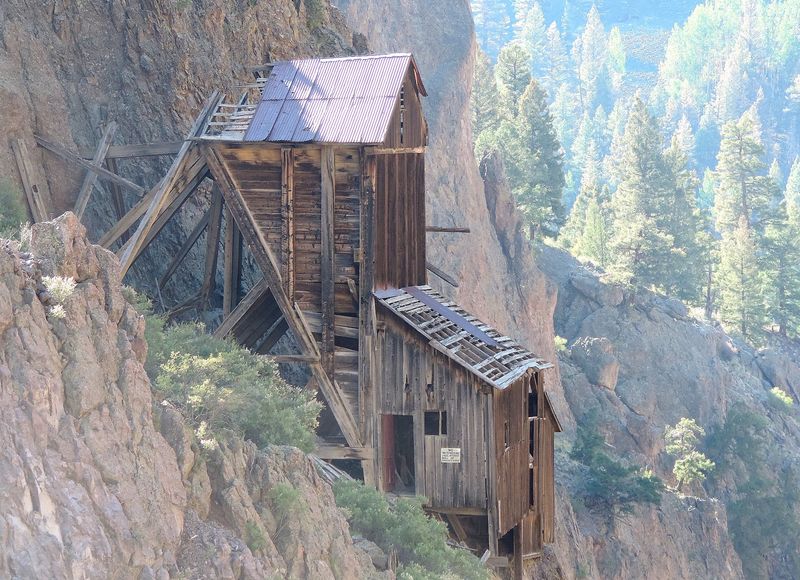 Mine Buildings Perched Where No Building Should Be Mine Buildings Perched Where No Building Should Be
