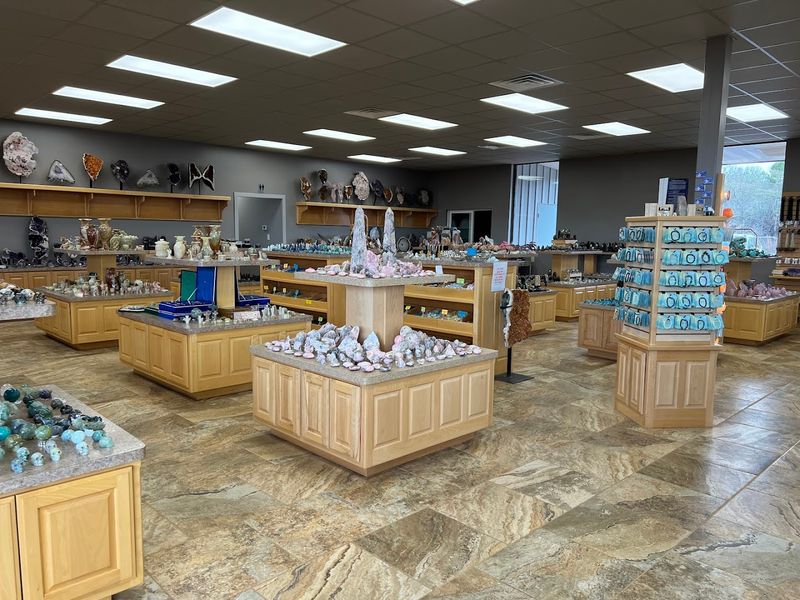 Mineral Shelves Filled With Shine
