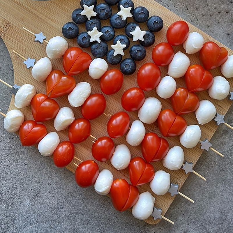 Caprese Star Skewers