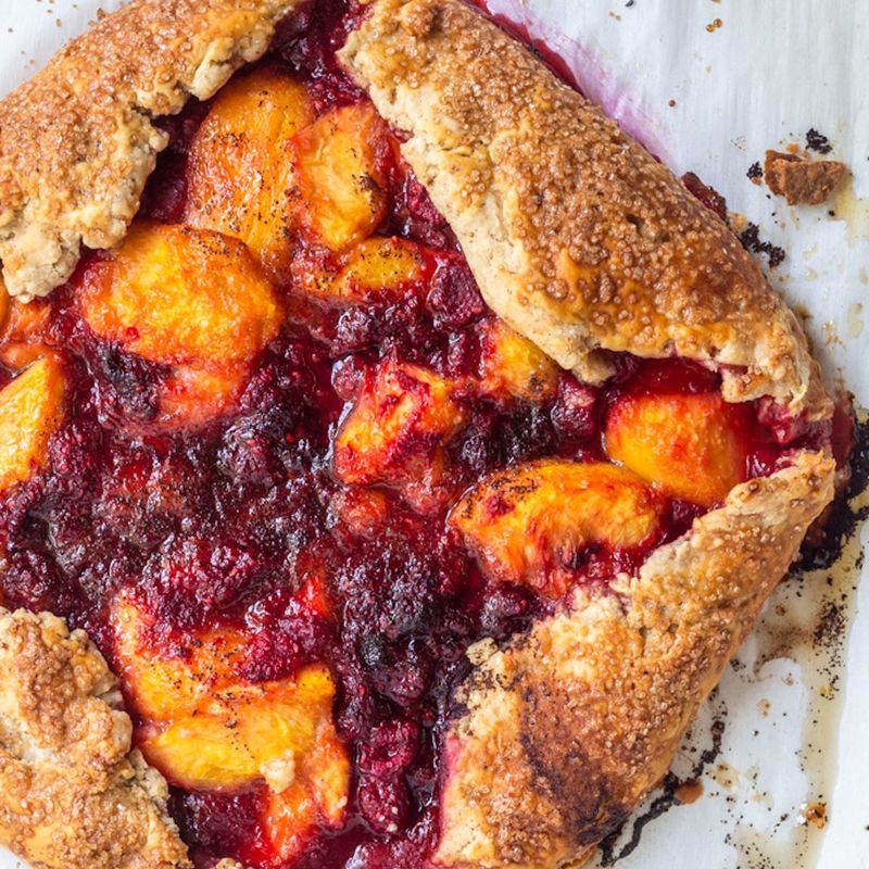 Peach Raspberry Galette