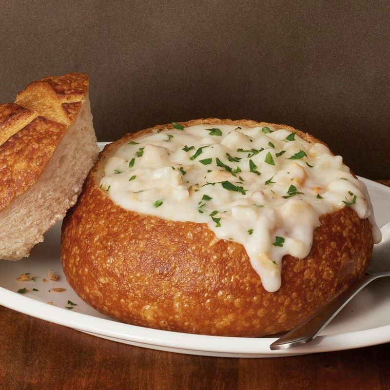 Sourdough Bread Bowl with Clam Chowder – San Francisco