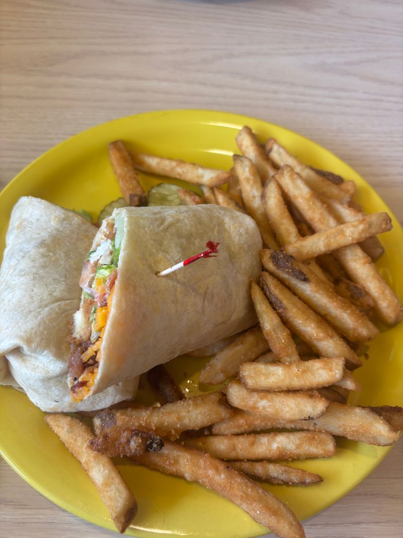Bang Bang Chicken Wrap And Fries