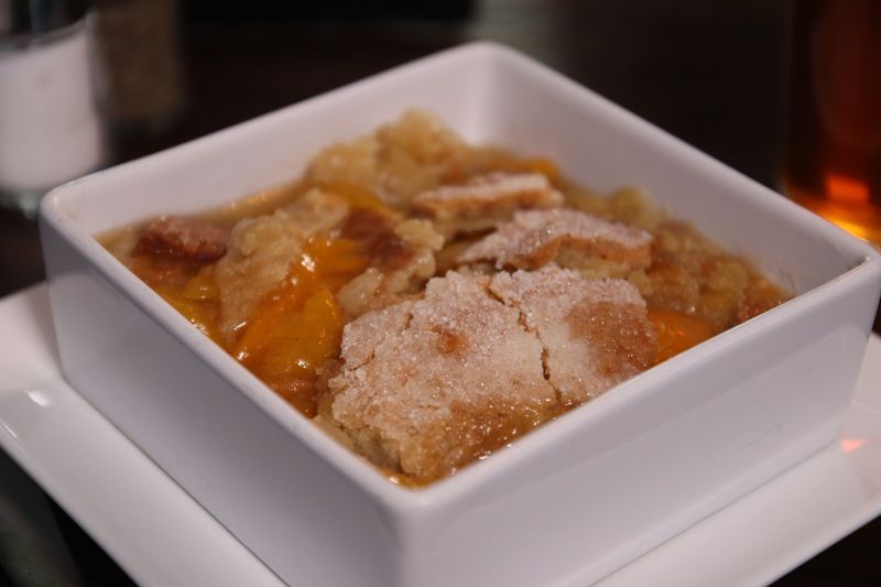 Award-Winning Peach Cobbler at Paschal's Restaurant
