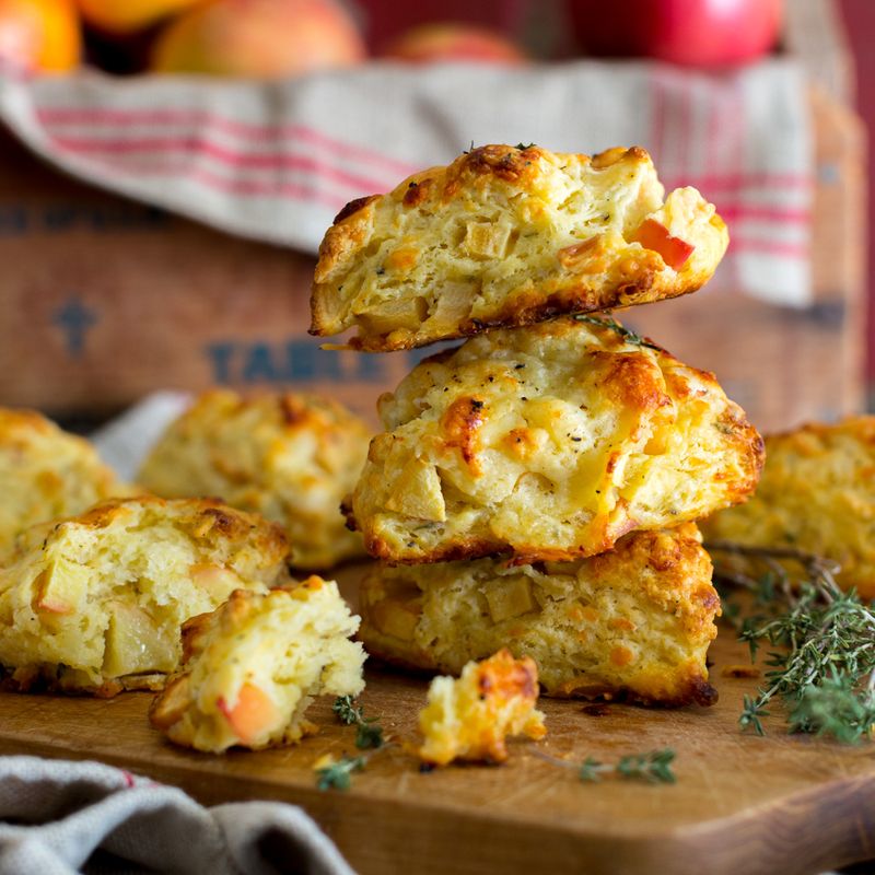 Apple Cheddar Scones
