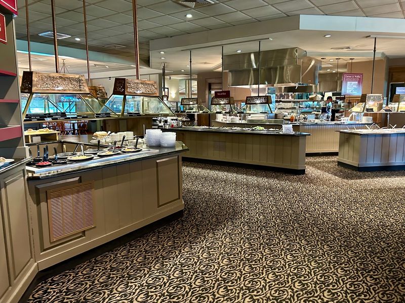Multiple Food Stations Keep The Buffet Moving