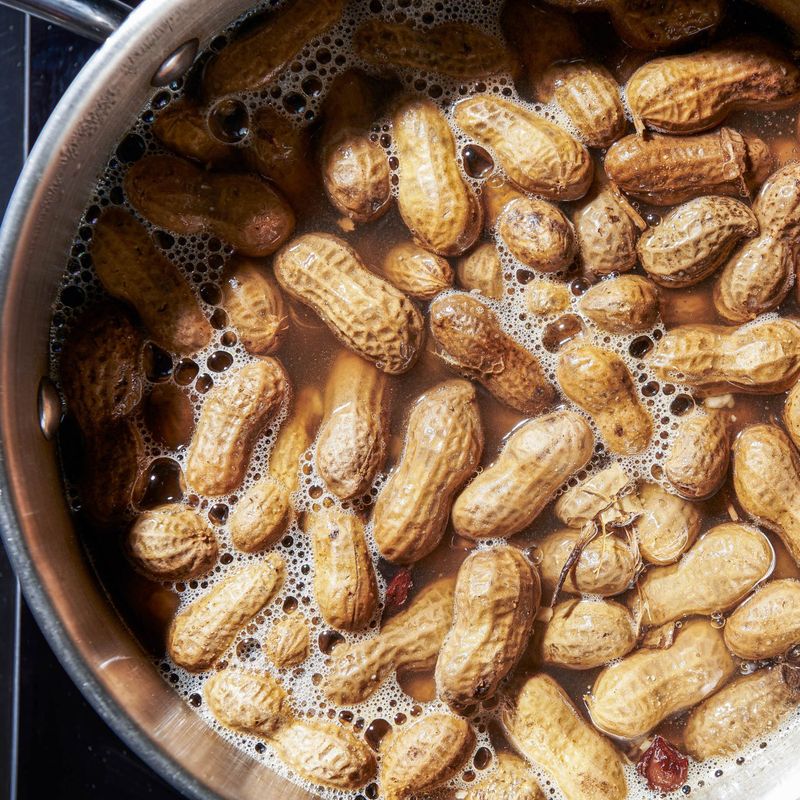 Boiled Peanuts from Roadside Cauldrons