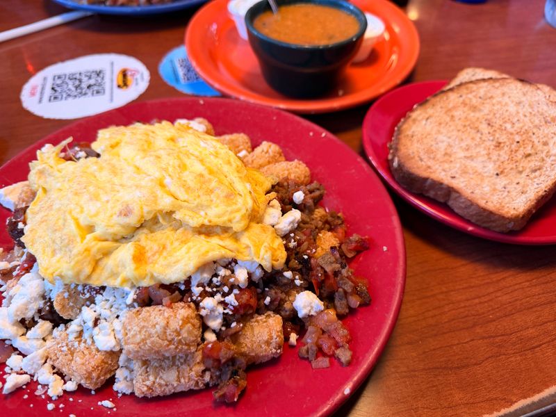 Green Chile Smothered Breakfast Plates
