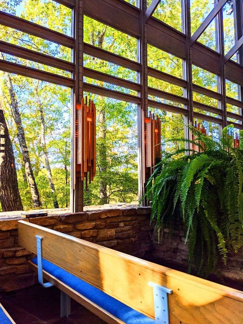 Sunlit Walls Opening To The Forest