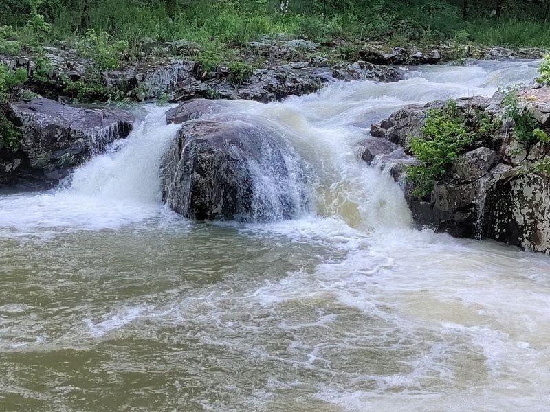 After Storm Flow Transforming The Falls Into A Roaring Veil