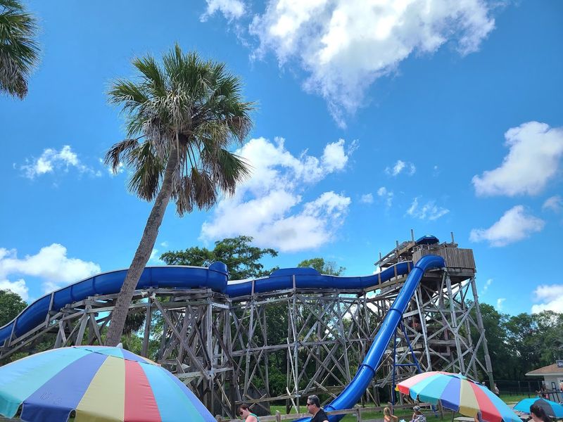 Natural Water Slides And Lazy River Features