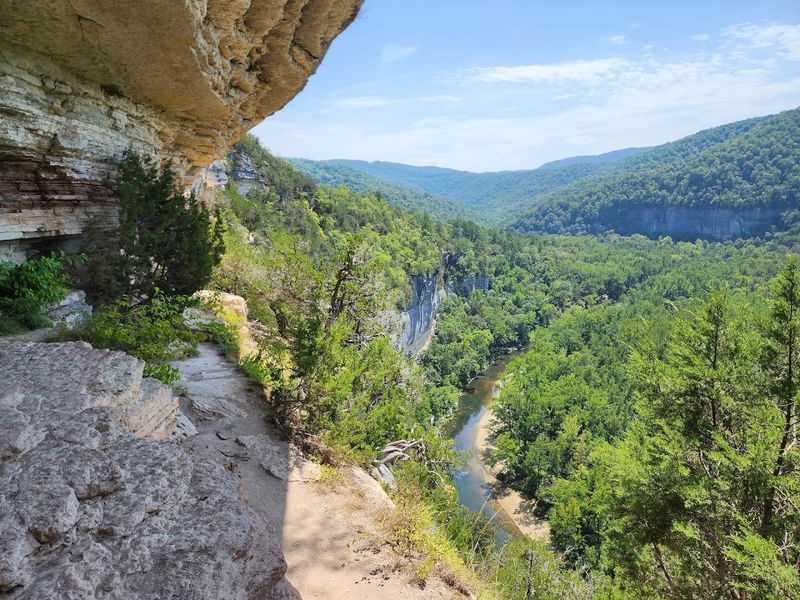 Nature Framed By Limestone Cliffs Nature Framed By Limestone Cliffs